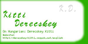 kitti derecskey business card